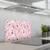 Terrazzo - Patroon - Roze keuken achterwand spatscherm klein 900 -3d_schuin
