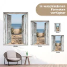 Deur naar de zee tuinposter los doek klein -Xsfeer9_DE