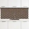 Bruin - Ruitpatroon - Geometrisch keuken achterwand 2 middel 871 -3d