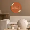 Oranje - Wijntje - Quote Akoestische PET Vilt - Rond klein -sfeer1