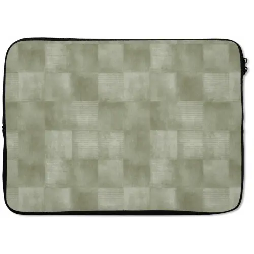 Vlakken - Rustiek - Groen laptophoes neopreen klein 279 -zkaufland3dotto