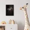 Krachtig - Paard - Donker fotolijst zwart zonder passe partout klein -usfeer4_kinderkamer