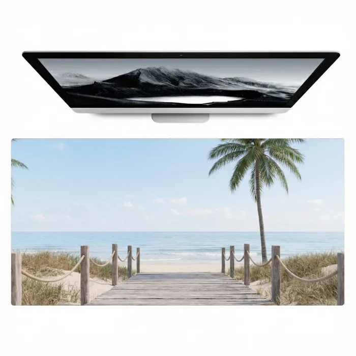 Palmbomen - Pad - Horizon Muismat XXL klein -zzz3d