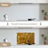 Amandelbloesem - Kunst - Van Gogh - Goud keuken achterwand spatscherm klein -voor_na_NL