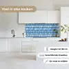 Ruitpatroon - Blauw - Crème keuken achterwand 2 middel 871 -sfeer4_NL