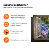 Doorkijk - Tuin - Raam - Hortensia - Bloemen Inductie beschermer vinyl 3mm klein -zzzzzzz-td-ups