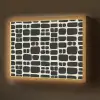 Modern - Organisch - Zwart Light Box met batterij (Wandlamp) middel 907 -z3d_website
