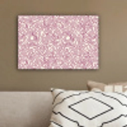 Kronkelende lijn - Magenta - Crème canvas 2cm klein 34 -sfeer3