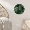 Planten - Jungle - Bladeren - Tropisch Wandcirkel behangsticker klein -sfeer4