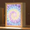 Spiraal - Tie dye - Pasteltinten Light Box met kabel klein -zzz_3d_website