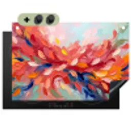 Bloemen - Abstract - Kunst - Modern Inductie beschemer met haakjes klein -3d