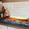 Klaproos - Bloemenveld - Kleurrijk Inductie beschermer vinyl 3mm klein -sfeer3