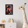 Kleurvlakken - Vormen - Kleurrijk - Abstract fotolijst zwart zonder passe partout klein -usfeer4_kinderkamer