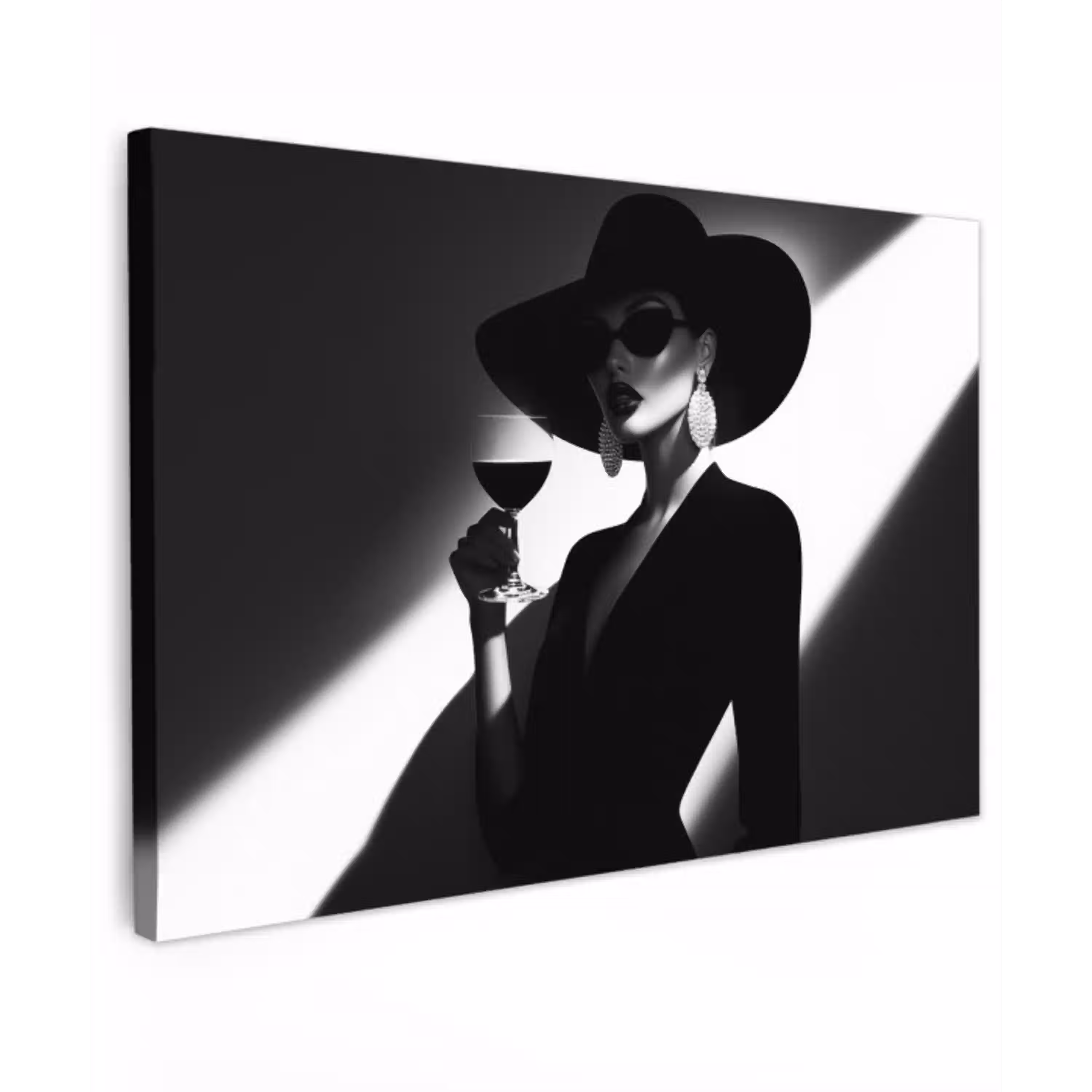Vrouw - Wijn - Chic canvas 2cm klein -z3d