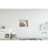 Verf - Bruin - Japandi textielposter latten blank klein -kinderkamer