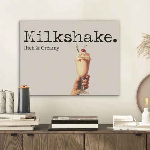 Milkshake - Kers - Rietje PET vilt klein -sfeer1