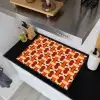 Geometrisch - Retro - Oranje Inductie beschemer met haakjes klein 777 -sfeer1