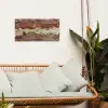 Muur - Baksteen - Verweerd tuinposter los doek klein -sfeer7