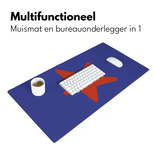 Slow down you're doing fine - Ster - Blauw Muismat XXL klein -sfeer4