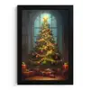 Kerstboom - Cadeau - Kerst - Winter fotolijst zwart zonder passe partout klein -3d