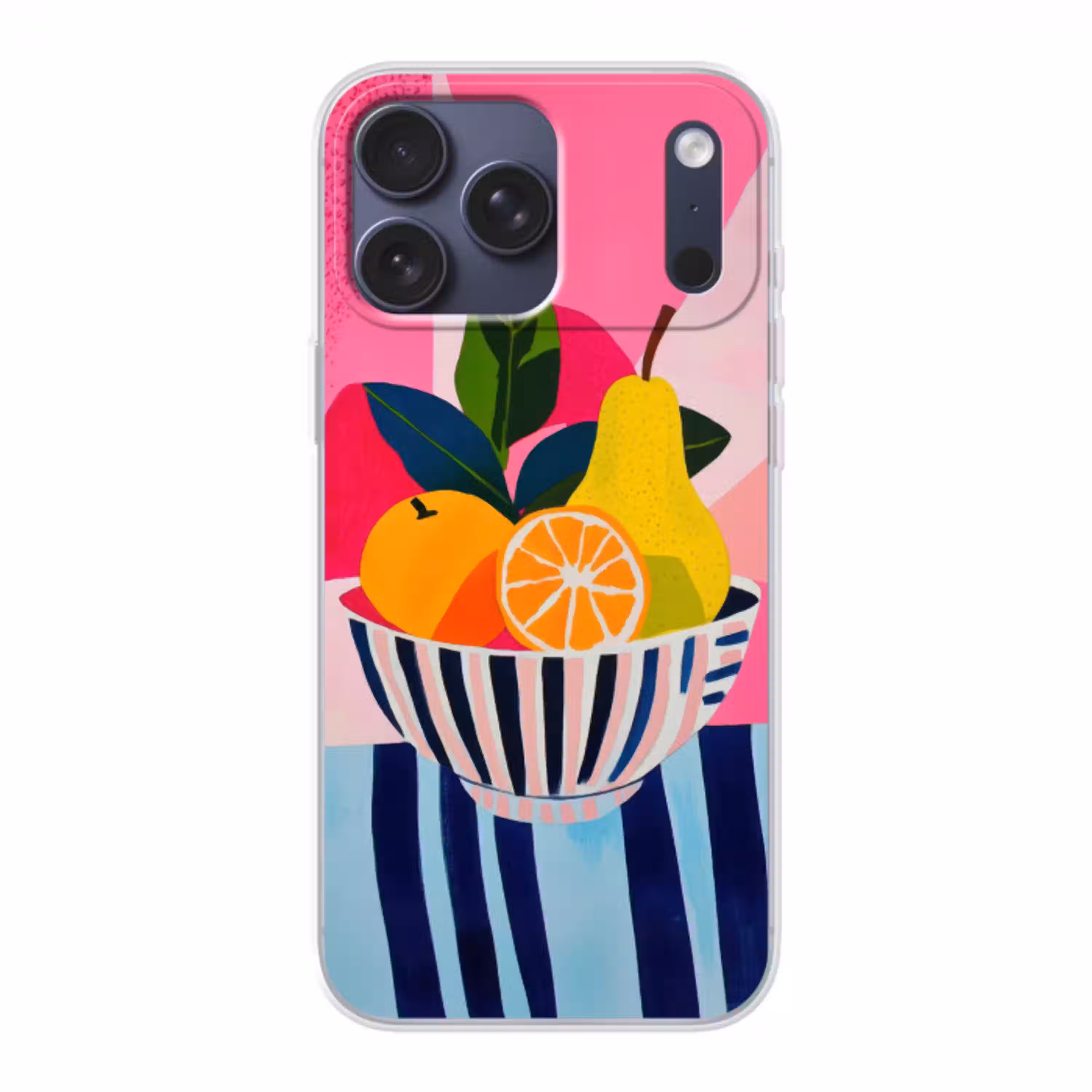 Fruit - Abstracte achtergrond - Roze Telefoonhoesje iPhone 17 Pro Max klein -3d