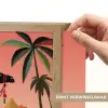 Kameel - Gekleurd tapijt - Duinen - Rode zon Light Box met batterij (Wandlamp) middel -USP_websiteprintNL