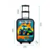 Abstract - Tractor - Groen Kinderkoffer - Zwart klein -productfoto_formaten