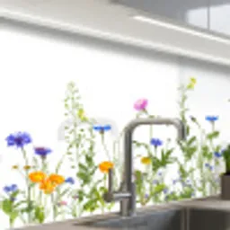 Bloemen - Veldbloemen - Lente keuken achterwand 2 middel -zzzz3d_schuin