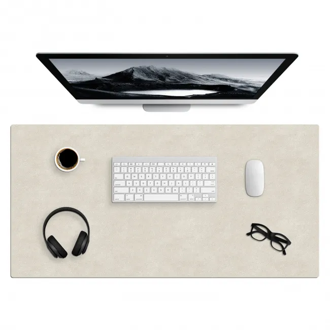 Desk Mat - Sand-colored - Modern - Smooth