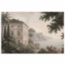 Zee - Villa - Beige poster papier klein -3d