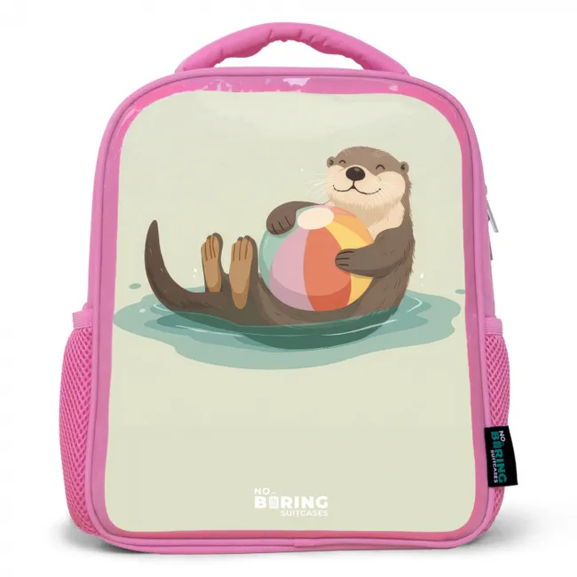 Otter - Strandbal - Water Kinderrugzak - Roze middel -3d