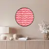 Speels - Patroon - Rood Fotolijst rond zonder passe partout klein 856 -sfeer3
