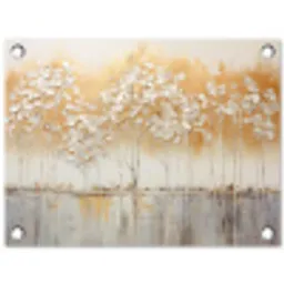 Bomen - Kunst - Acryl - Natuur tuinposter los doek klein -3d