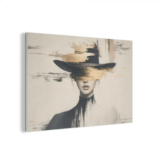 Akustikbild - Frau - Hut - Farbe