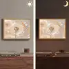 Paardenbloem - Water - Natuur - Stilleven - Modern Light Box met batterij (Wandlamp) middel -sfeer3
