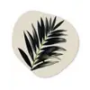 Palmblad - Subtiel - Groen - beige Wandcirkel Organisch Forex 3mm klein -3d