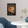 Explosie - Verfstructuur - Goud - Abstract fotolijst zwart zonder passe partout klein -sfeer4