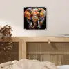 Olifant - Graffiti - Zwart - Dieren - Kleuren plexiglas 5mm klein -sfeer4