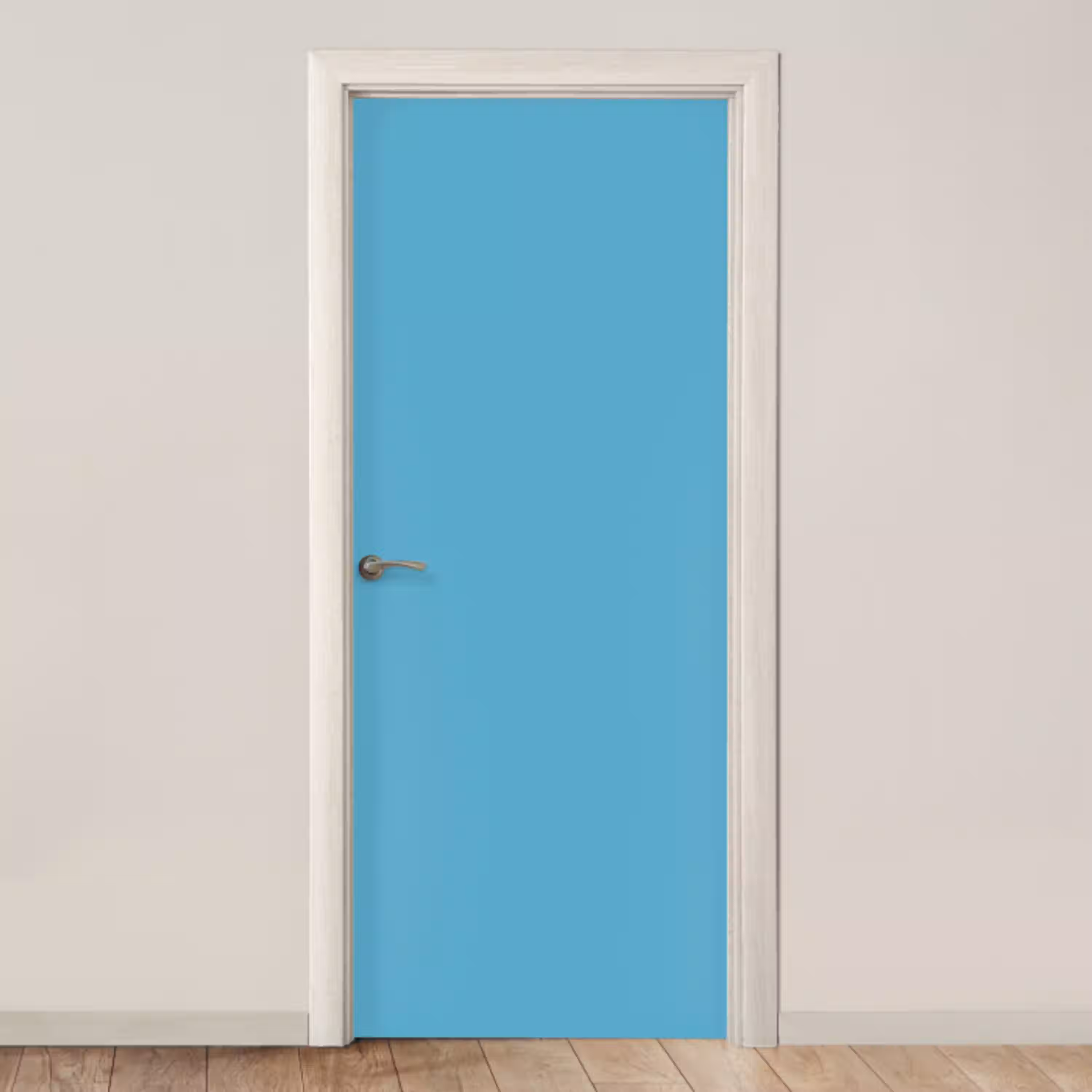 Ocean - Teal - Blauw deurposter klein 289 -3d_beige