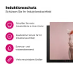 Kaketoe - Portret - Roze Inductie beschermer vinyl 3mm klein -zzzzzzz-lf-ups