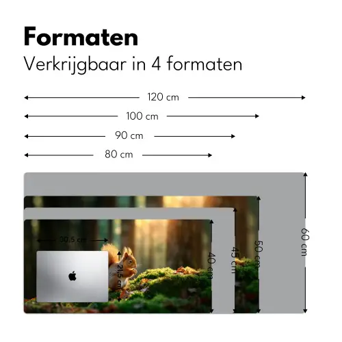 Eekhoorn - Nootje - Gras Muismat XXL klein -sfeer5