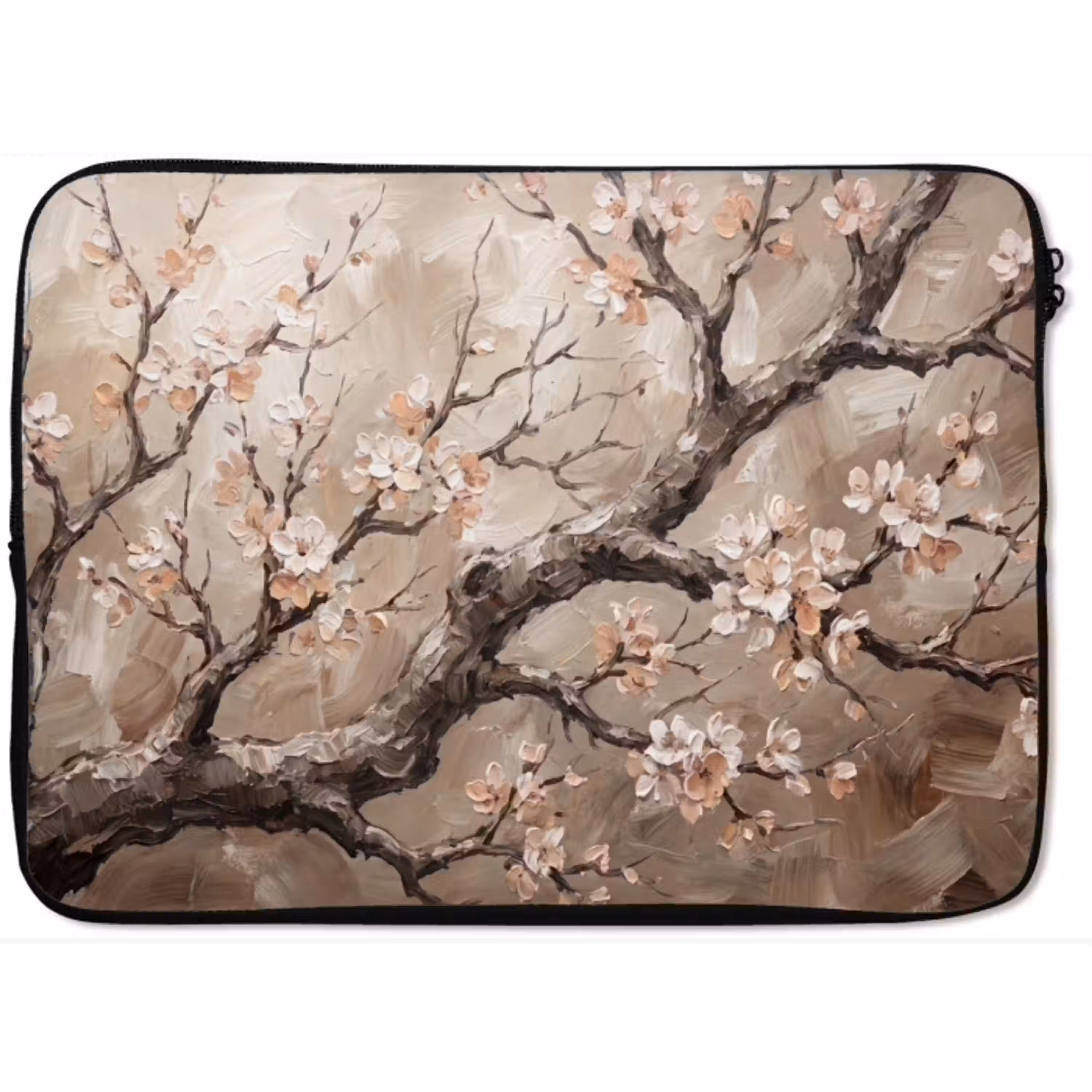 Bloesem - Takken - Schilderij - Beige - Serene laptophoes neopreen klein -zkaufland3dotto