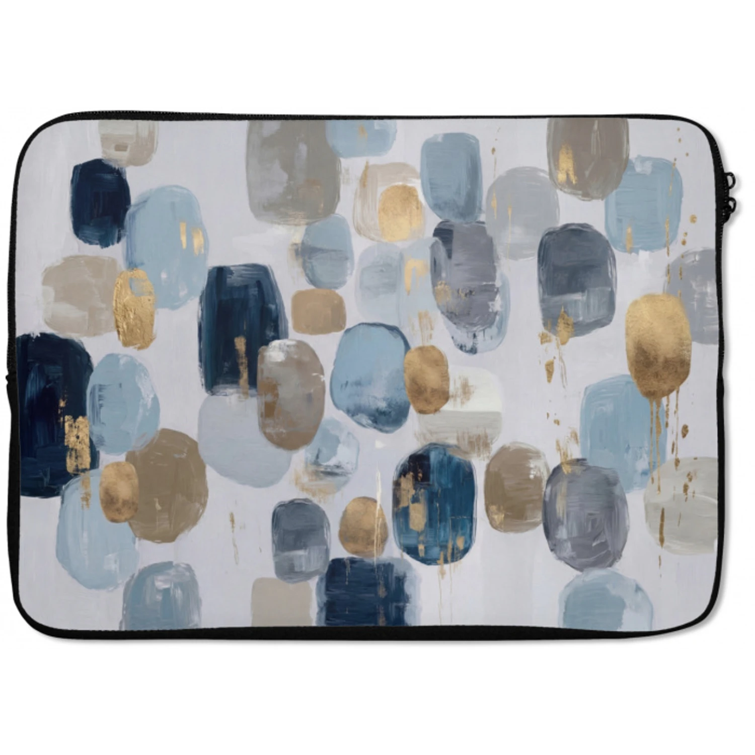Abstract - Goud - Vormen laptophoes neopreen klein -zkaufland3dotto