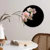 Orchidee - Bloemen - Roze - Stilleven - Flora Wandcirkel kunststof plaat 5mm dik klein -sfeer4