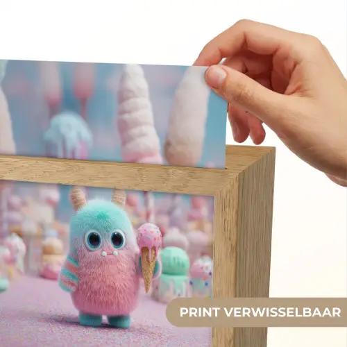 Monster - Pastel - Roze - Snoep Light Box met kabel (Kinderlampje) klein -USP_websiteprintNL