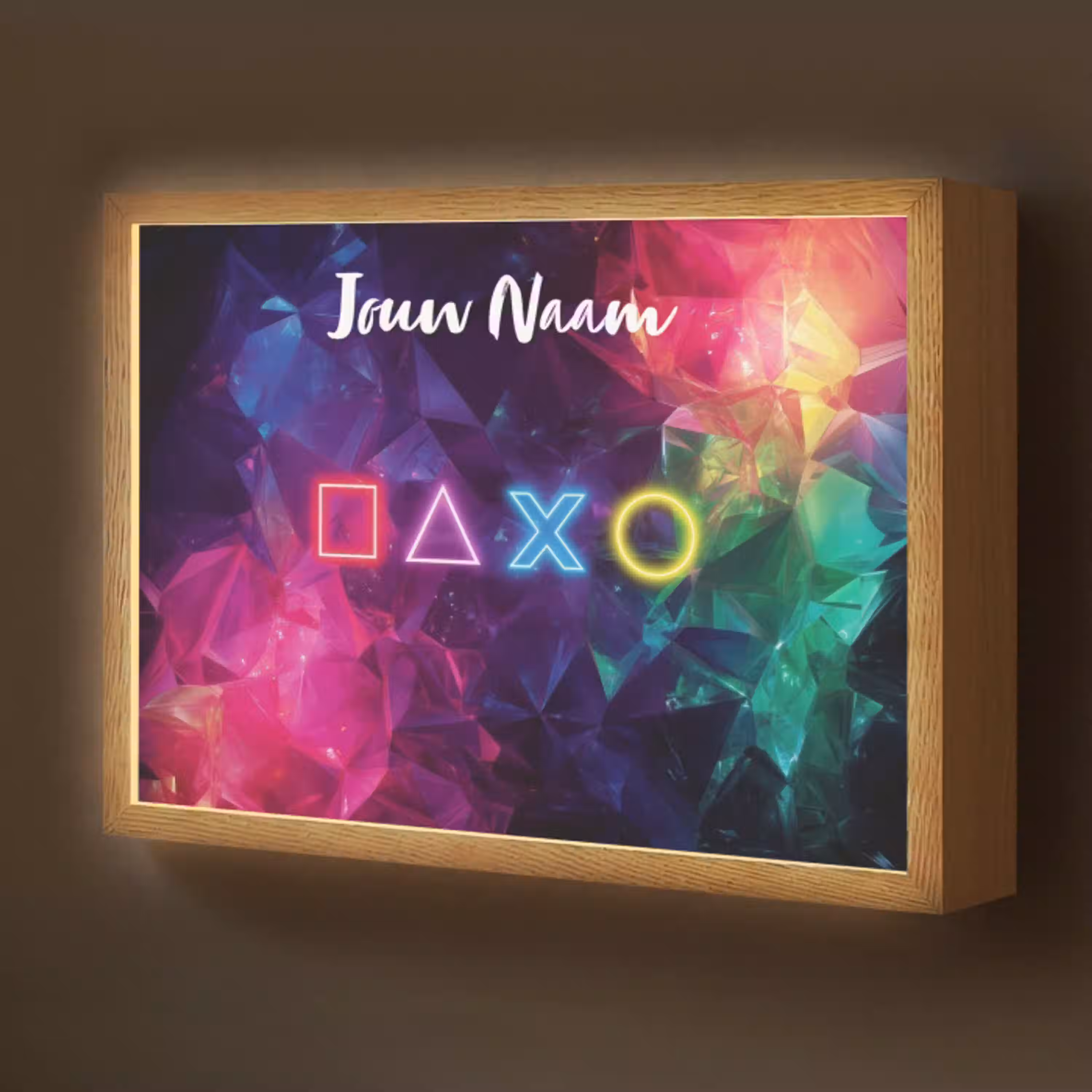Symbolen - Game - Kleurrijk Light Box met batterij (Wandlamp kind) middel -z3d_website
