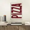 Pizza - Vintage - Decoratie - Japandi aluminium wit klein -sfeer1
