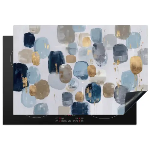 Abstract - Goud - Vormen Inductie beschermer vinyl 3mm klein -3d