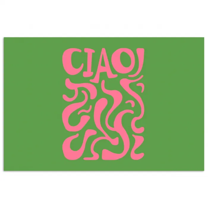 Abstract - Roze - Ciao - Vormen poster papier klein -3d