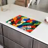 Abstract - Planten - Vormen - Kleurrijk Inductie beschermer vinyl 3mm klein -sfeer8